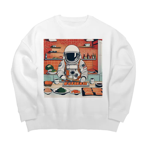 スペースクッキング 寿司編 Big Crew Neck Sweatshirt