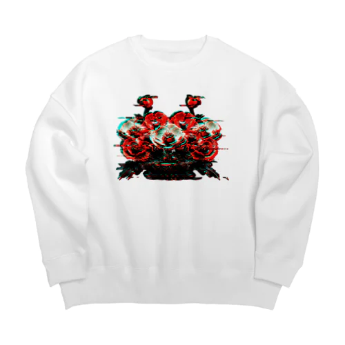 POPPY_GLITCH Big Crew Neck Sweatshirt