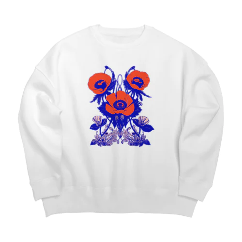 magic flower Big Crew Neck Sweatshirt