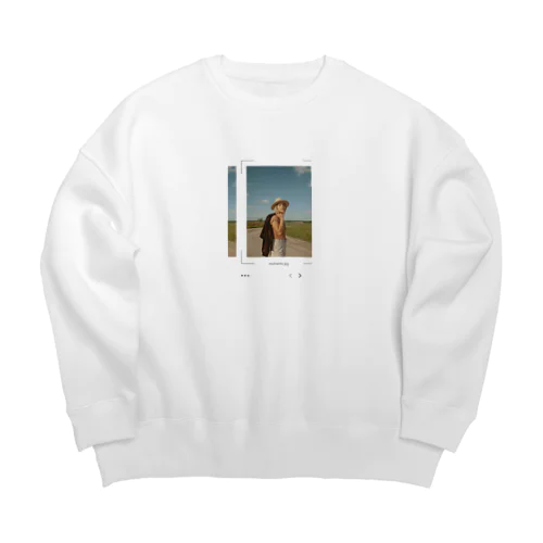 ポラロイド写真 Big Crew Neck Sweatshirt