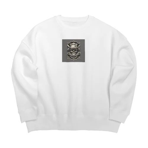 スカル Big Crew Neck Sweatshirt