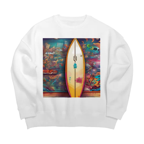 サーフボードのプリントグッズ Big Crew Neck Sweatshirt