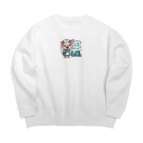 看護師チワワ９ Big Crew Neck Sweatshirt