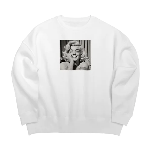 "Positive Thinking"  Big Crew Neck Sweatshirt