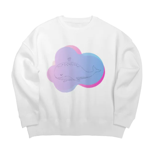 夢クジラ Big Crew Neck Sweatshirt