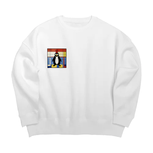 ペンギンの散歩 Big Crew Neck Sweatshirt