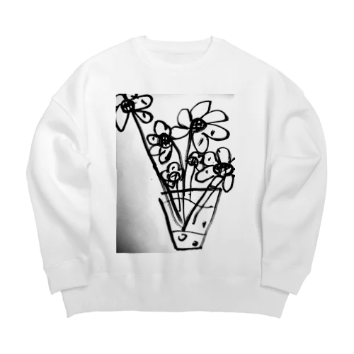 flower Big Crew Neck Sweatshirt