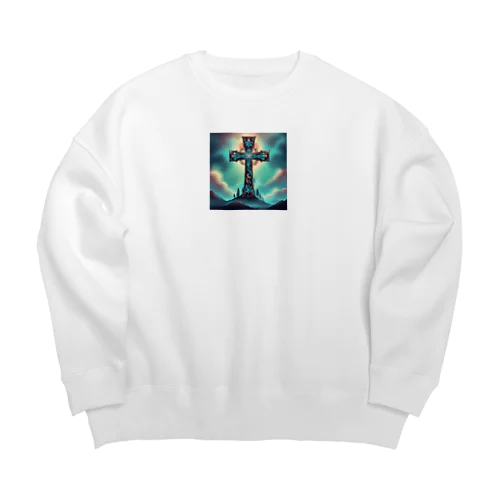 聖なる十字架 Big Crew Neck Sweatshirt