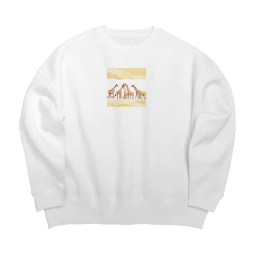 サバンナジラフ Big Crew Neck Sweatshirt