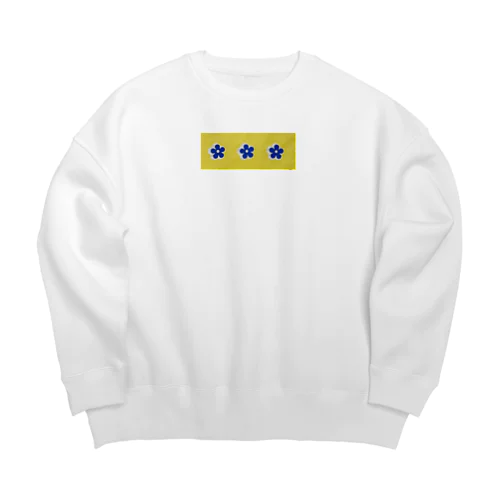 ポップフラワー Big Crew Neck Sweatshirt