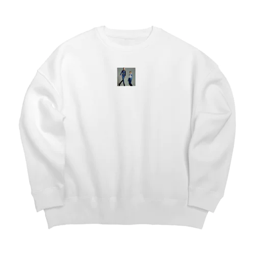 未来のジーンズ: インダストリアル・ファッション Big Crew Neck Sweatshirt