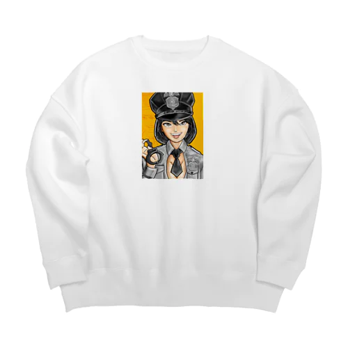 逮捕！警子ちゃん！ Big Crew Neck Sweatshirt