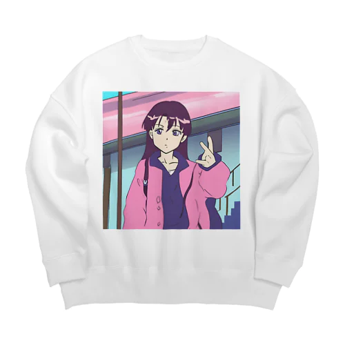 エモい Big Crew Neck Sweatshirt