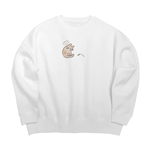 ころっけ（ねこ） Big Crew Neck Sweatshirt