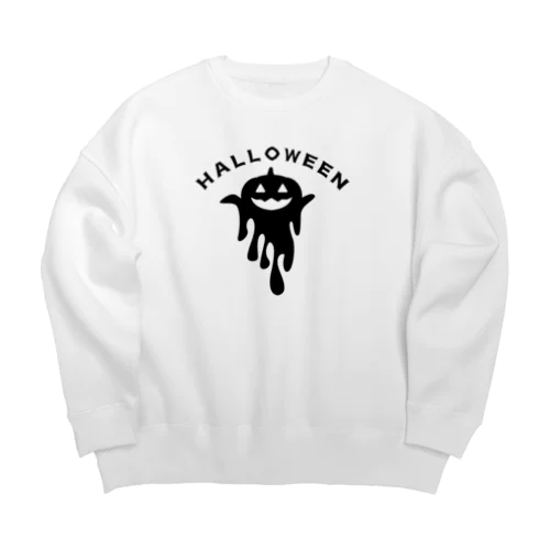 ハロウインシルエット Big Crew Neck Sweatshirt