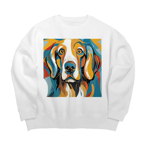 Golden Retriever Pure Love　ゴールデンレトリバー ピュアラブ Big Crew Neck Sweatshirt