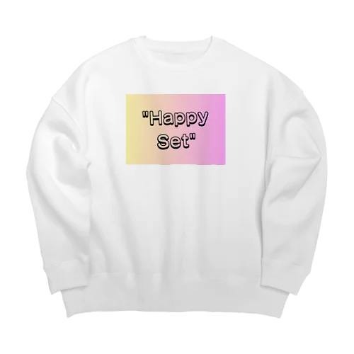 "Positive Thinking" Big Crew Neck Sweatshirt