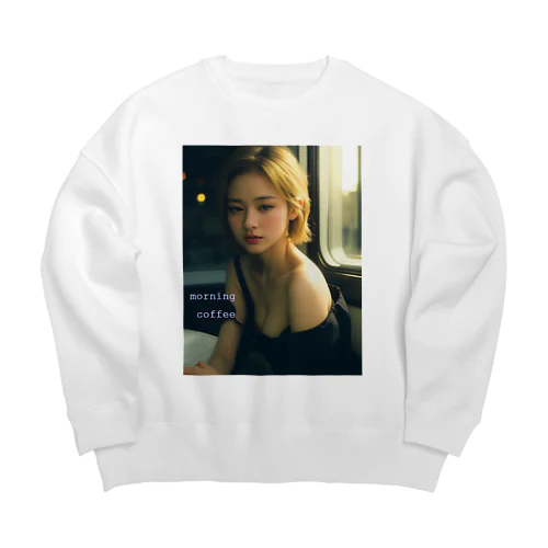 モーニングコーヒー Big Crew Neck Sweatshirt