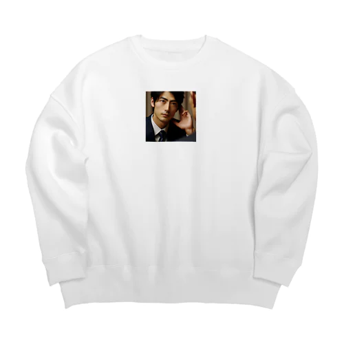 イケメンサラリーマン Big Crew Neck Sweatshirt