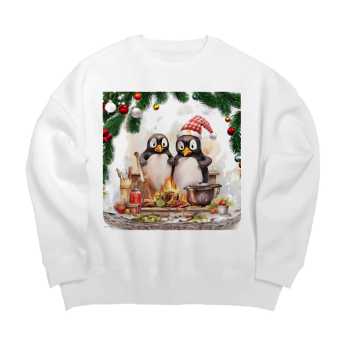 ペンギン七面鳥 Big Crew Neck Sweatshirt