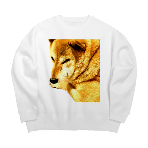 ムチムチ柴犬さん Big Crew Neck Sweatshirt