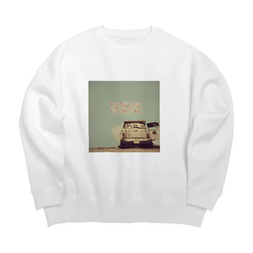 「人生一度きり」グッズ Big Crew Neck Sweatshirt