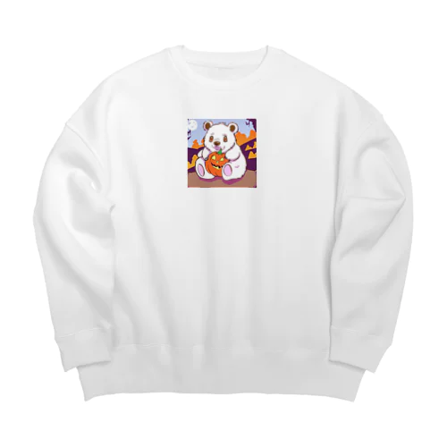 ハロウィンクマちゃん🎃 Big Crew Neck Sweatshirt