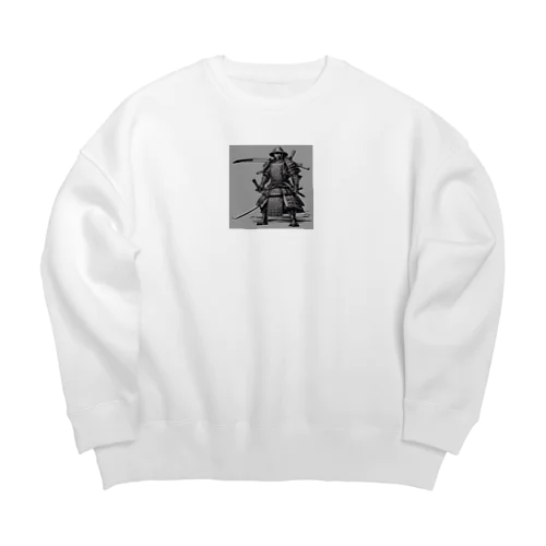 渋い 侍 Big Crew Neck Sweatshirt