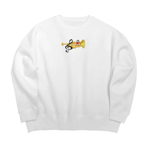 トランペットとわたし Big Crew Neck Sweatshirt