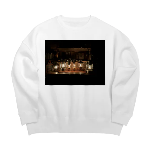 愛しいオイルランタン達 Big Crew Neck Sweatshirt