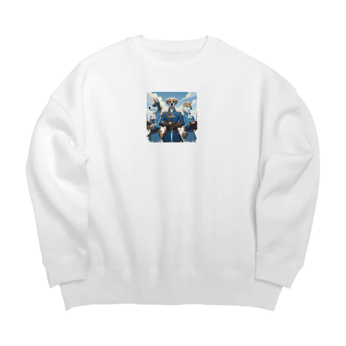 犬の三銃士 Big Crew Neck Sweatshirt