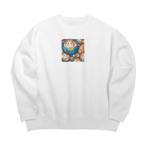 たくさんのハムスター Big Crew Neck Sweatshirt