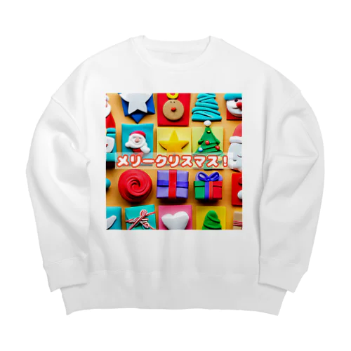 メリークリスマス！ Big Crew Neck Sweatshirt