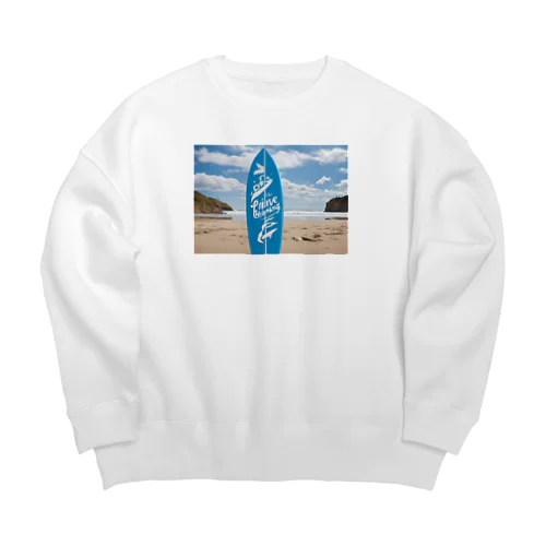 "Positive Thinking"  Big Crew Neck Sweatshirt