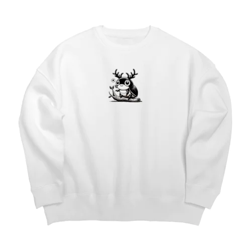 クワガタ君 Big Crew Neck Sweatshirt