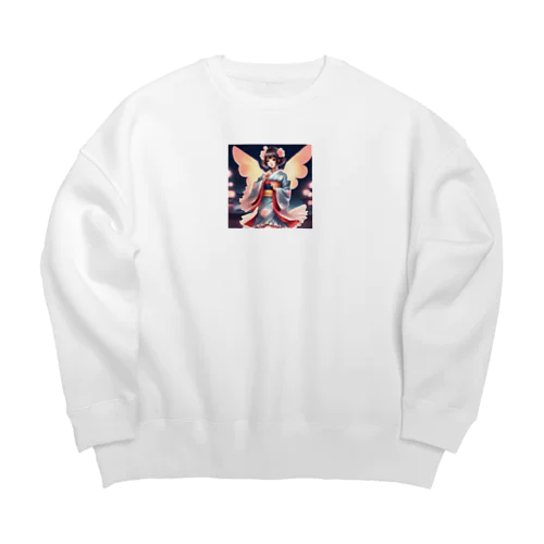 和服少女 Big Crew Neck Sweatshirt