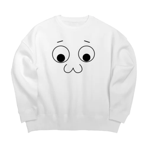 大きなお目々 - ハの字眉ver. Big Crew Neck Sweatshirt