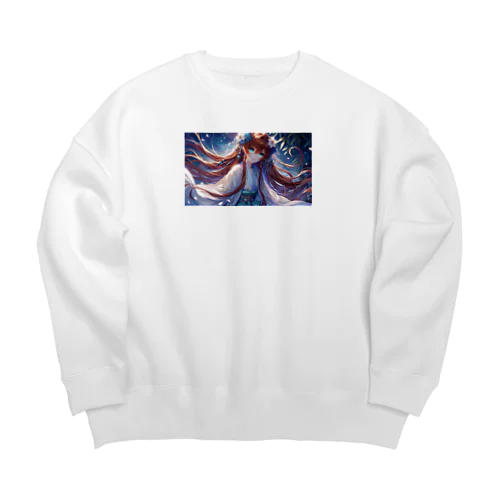 「星屑の舞う森の守り手」 Big Crew Neck Sweatshirt