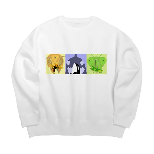 3神 Big Crew Neck Sweatshirt