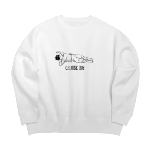 おひるねボーイ Big Crew Neck Sweatshirt