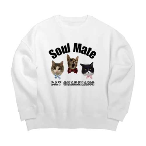 Soul Mate 🐈 Big Crew Neck Sweatshirt