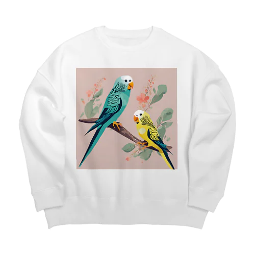 インコ１ Big Crew Neck Sweatshirt