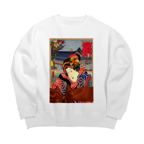 お江戸ガーリー Big Crew Neck Sweatshirt