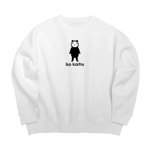 イソカルフ（文字入り） Big Crew Neck Sweatshirt