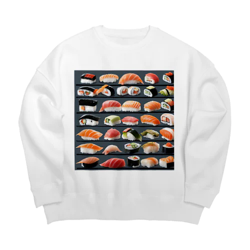 和の心　寿司 Big Crew Neck Sweatshirt