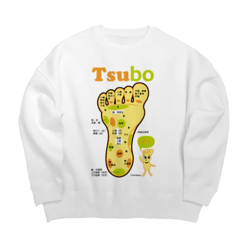 足ツボくん Big Crew Neck Sweatshirt