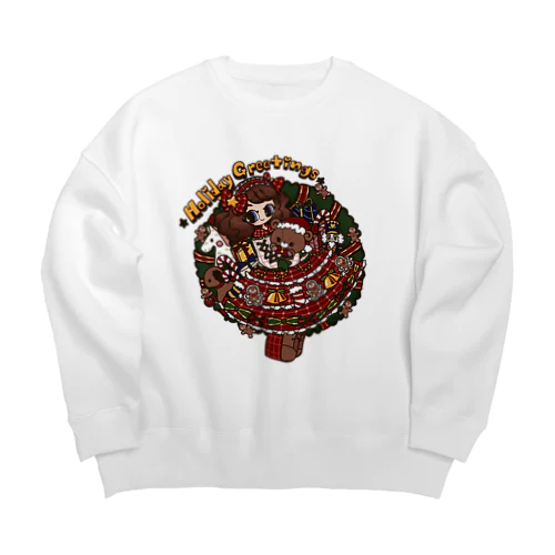 Holiday Greetings！🎄 Big Crew Neck Sweatshirt