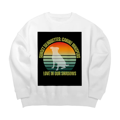 ワンちゃん Big Crew Neck Sweatshirt