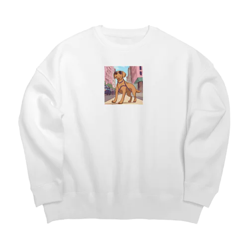 街ゆくDOG Big Crew Neck Sweatshirt