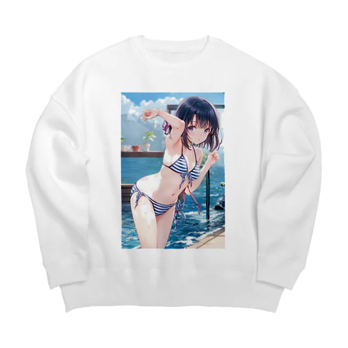 デジタル夢幻アートシリーズ Big Crew Neck Sweatshirt